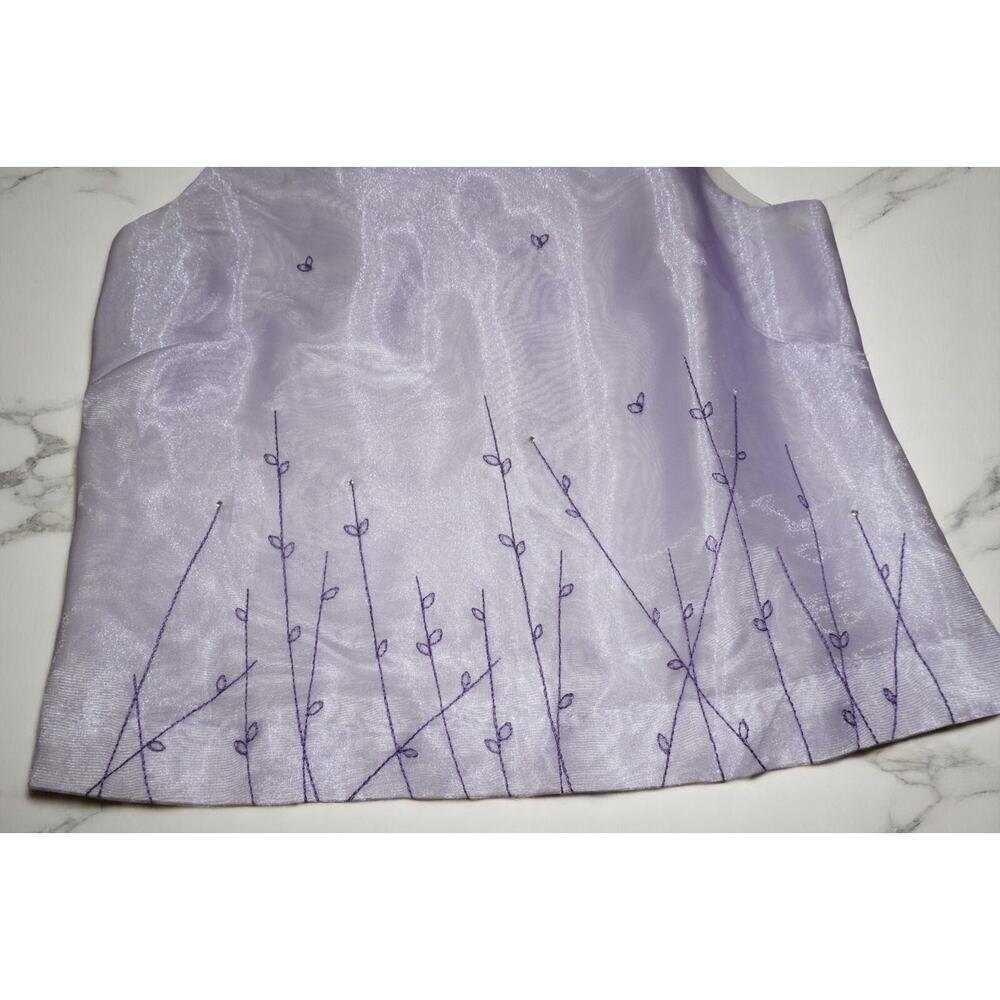Randi May Lavender Organza Butterfly Cami – Size 6 – Y2K Fairycore Tank Top - Picture 10 of 11